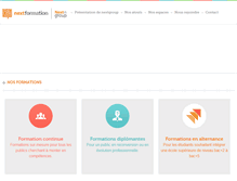 Tablet Screenshot of nextformation.com